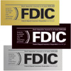 FDIC Wall Style Sign (Formica Sign Only)